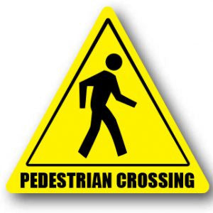 Durastripe Triangle Sign -  PEDESTRIAN CROSSING