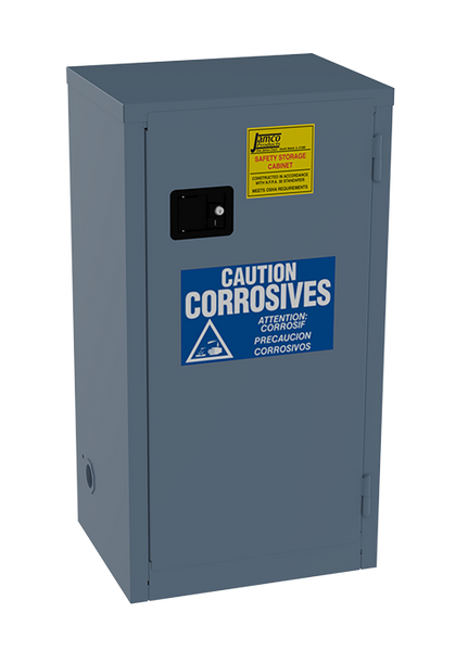 Jamco Model CL18 - Corrosives Safety Flammable Cabinet - Manual Close