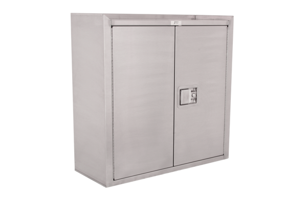 Jamco Model KS130  Stainless Steel Wall Mount Cabinet with 2 Shelves