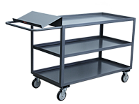 Jamco Model LO - Rugged general use carts with built in writing stand for record keeping