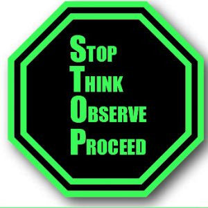 Durastripe Octagone - STOP THINK OBSERVE PROCEED – BMS Pro