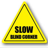 Durastripe Triangle Sign -  SLOW BLIND CORNER