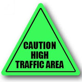 Durastripe Triangle Sign -  CAUTION HIGH TRAFFIC AREA