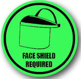 Durastripe Circular Sign -  FACE SHIELD REQUIRED