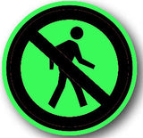 Durastripe Circular Sign -  NO PEDESTRIANS