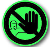 Durastripe Circular Sign -  NO ENTRY HAND