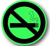 Durastripe Circular Sign -  NO SMOKING