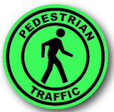 Durastripe Circular Sign -  PEDESTRIAN TRAFFIC