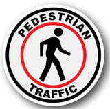 Durastripe Circular Sign -  PEDESTRIAN TRAFFIC