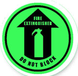 Durastripe Circular Sign -  FIRE EXTINGUISHER DO NOT BLOCK