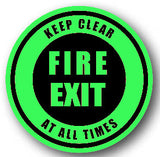 Durastripe Circular Sign -  FIRE EXIT KEEP CLEAR