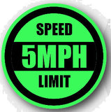 Durastripe Circular Sign -  5MPH SPEED LIMIT