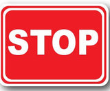 Durastripe Rectangular Sign -  STOP