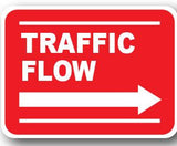 Durastripe Rectangular Sign -  TRAFFIC FLOW