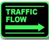 Durastripe Rectangular Sign -  TRAFFIC FLOW