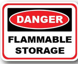 Durastripe Rectangular Sign -  DANGER FLAMMABLE STORAGE